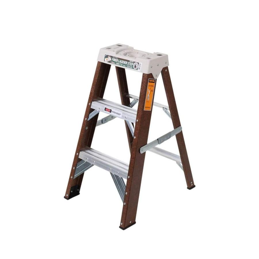 日限定10 ダルトン FIBER LADDER 3STEPS BROWN Y-0604-3BR 店内装飾 