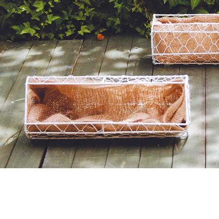 大同クラフト メッシュプランターストレートS アイボリー FMP17-30W 4