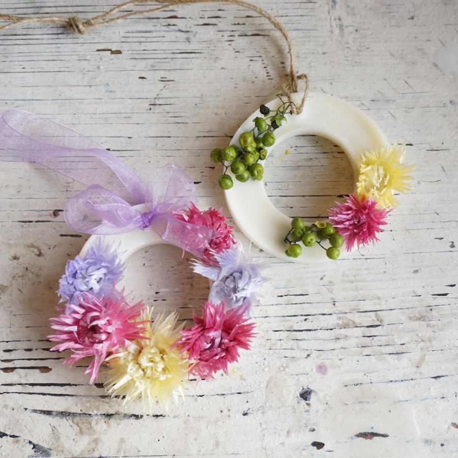 kinari アロマワックスサシェキット リース型 ローズの香り 約2〜3個分  