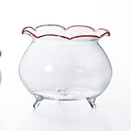 エイチツーオー ガラス金魚鉢ｌ レッド Ht6974 花器 花瓶 ガラス花器 165 はなどんやアソシエ 通販 Yahoo ショッピング