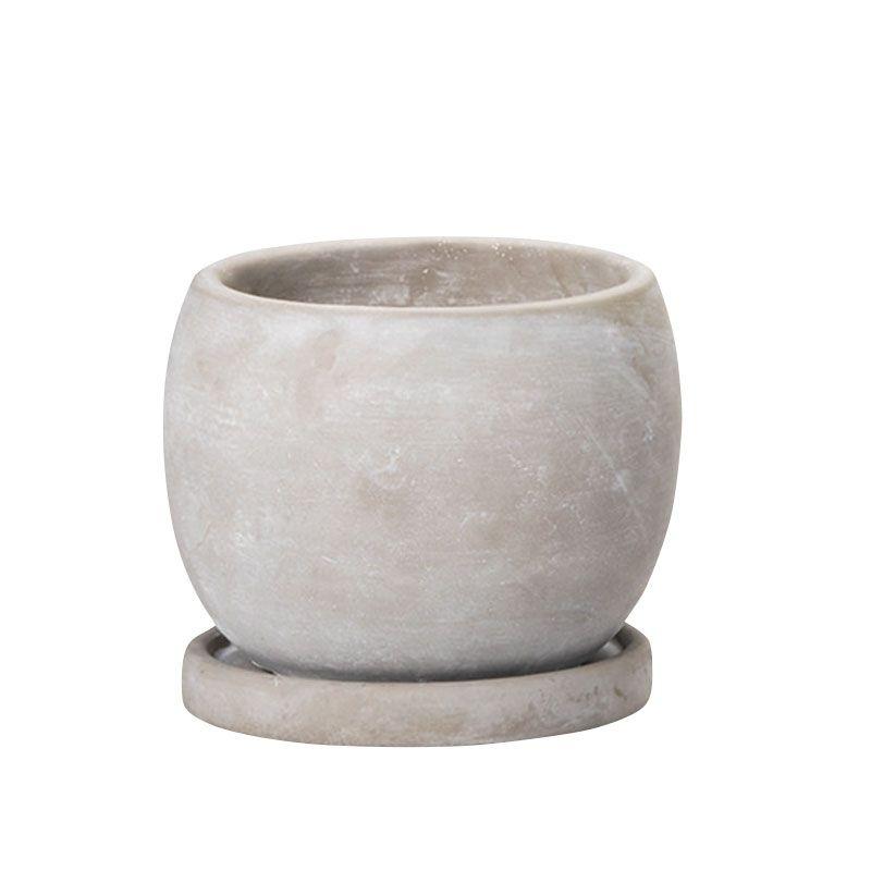 エイチツーオー セメントポット ボールS HH30586 植木鉢 おしゃれ