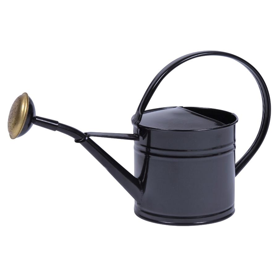 日限定07 DoLABO ブリキウォータリングカン1．5Ｌ ブラック 63331 2個 ガーデニング 園芸用品 ツール 道具  じょうろ 霧吹き