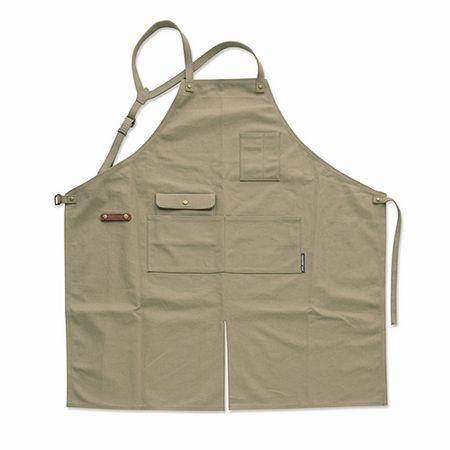 日限定07 POSH LIVING ワークエプロン カーキ 53231 ガーデニング 園芸