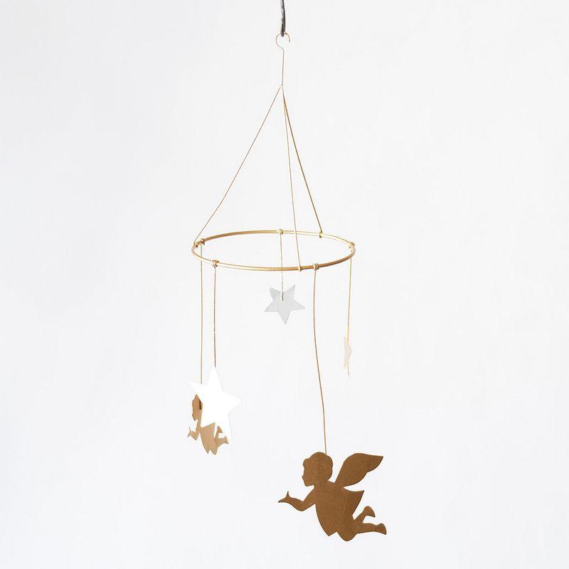 日限定21 志成販売 さりげなく揺れる 小さなブリキモビール 天使