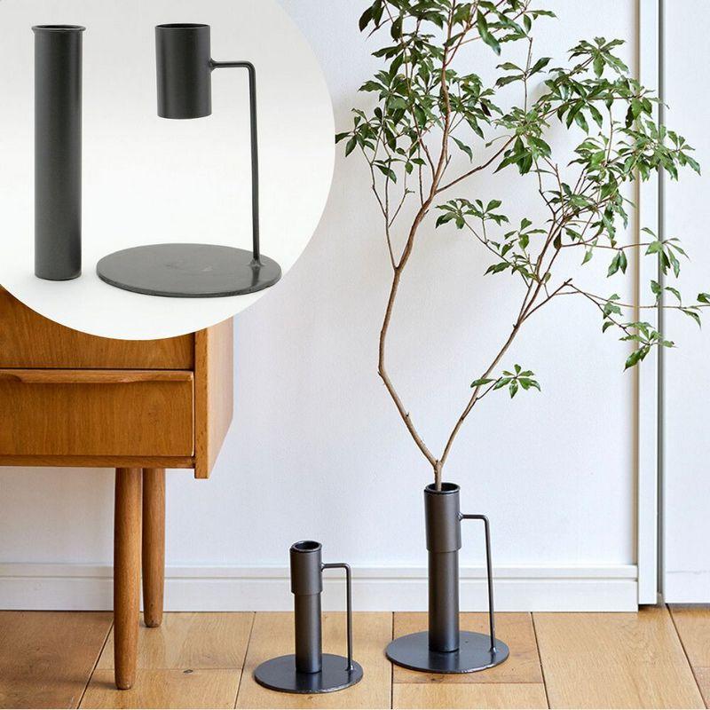 日限定21 志成販売 大きな枝ものを活けて飾れるアイアンスタンド S