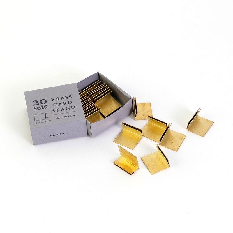 日限定21 志成販売 BRASS カードスタンド S／20 306085 3個