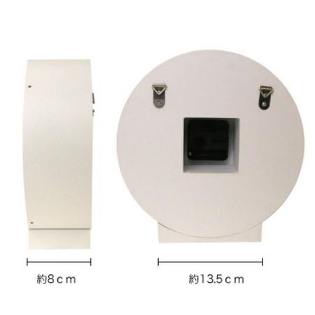 アミファ 花時計 丸 白 f618802 花器 花瓶 クロックフレーム : はなど