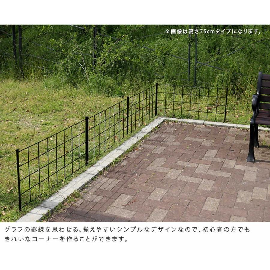 直送 定住地表現スタイル アイアン駒寄せ 高さ176 「グラフ記録」 2枚組 黒いこと IF-GR023-2P-BLK 園芸装具 ガーデンファニチャー 調度品 ラティス 駒寄せ