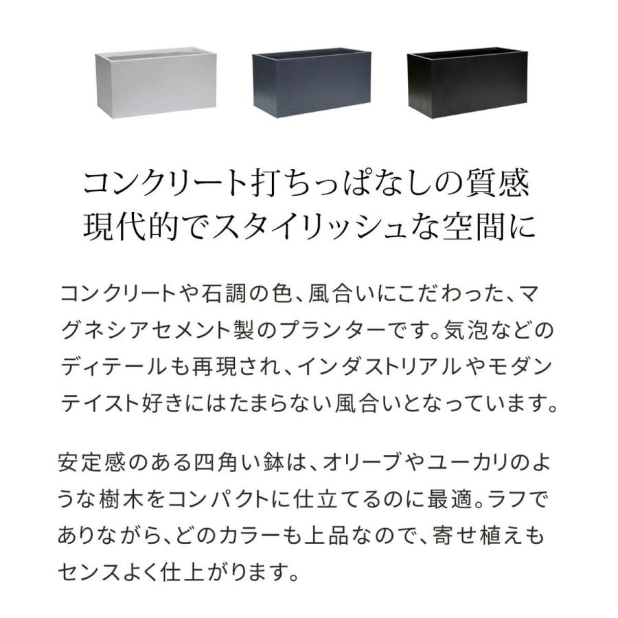 直送 住まいスタイル マグネシアプランター TEXTURE テクスチャー 長角90cm グレー TEX-900GRY ガーデニング 園芸用品 プランター セメント_3