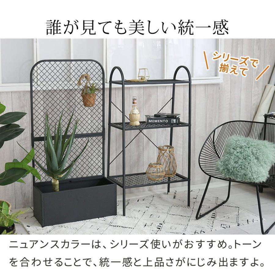 直送 住まいスタイル オープン3段ラック「TWILL」 ツイル ブルーグレー