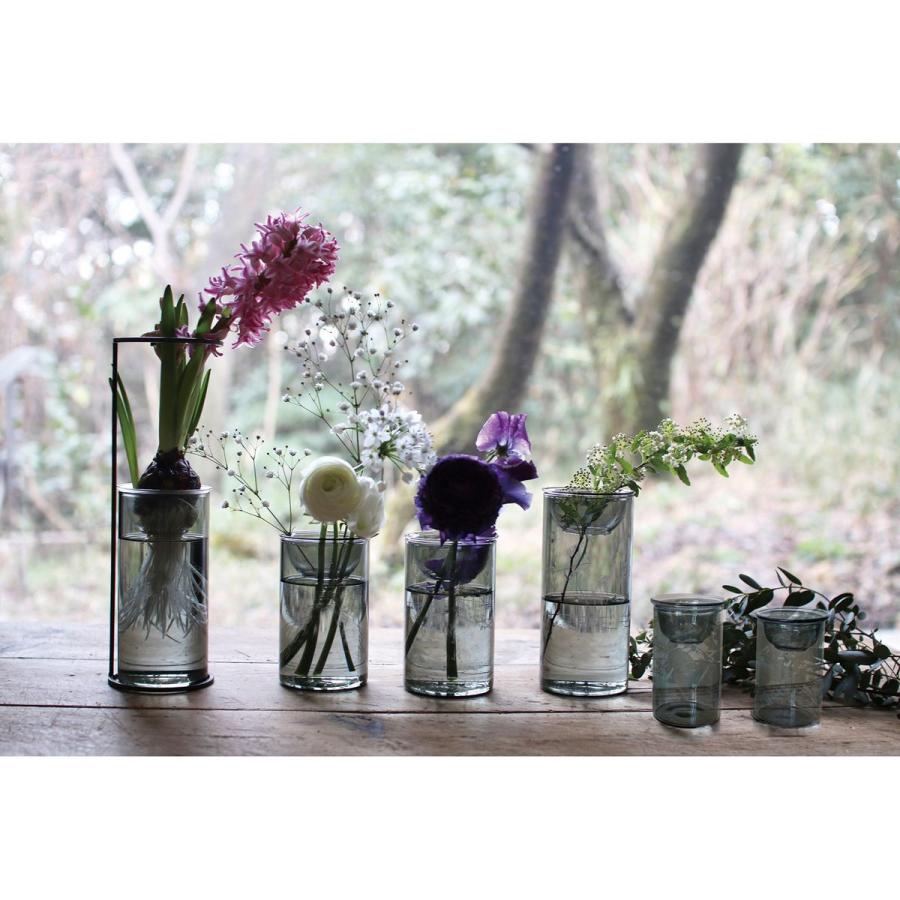 日限定07 SOW MINI BULB VASE 水栽培ガラスベース クリア 8.5cm グレー