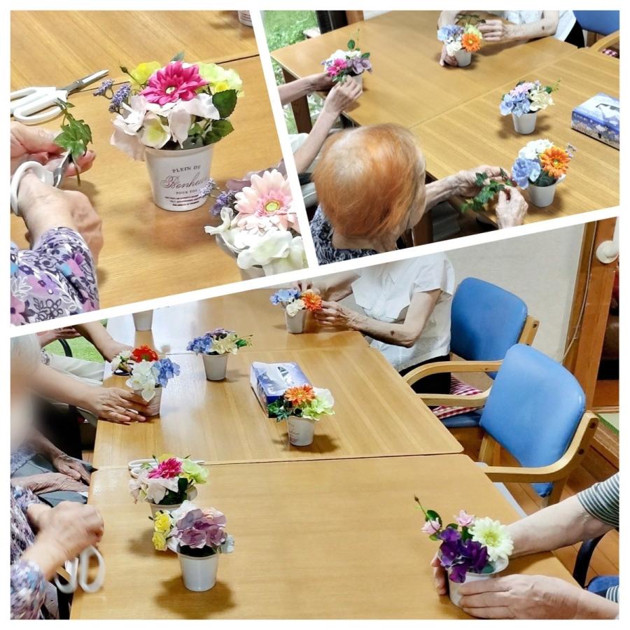 日限定10 造花アレンジ レクリエーションキット 1セット10人分 はなど