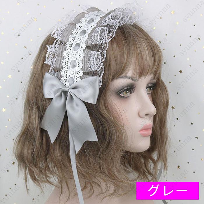 h117#ヘッドドレス ロリータ 日本国内 当日発送 12color ヘア