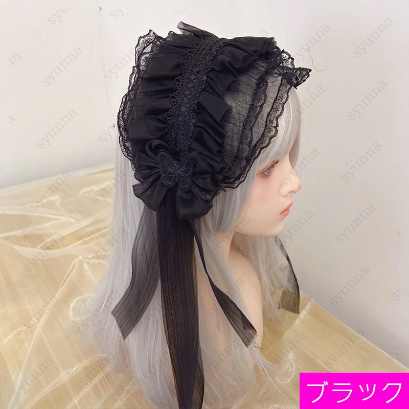 h129# ヘッドドレス 5color ヘアクリップ レディース ロリータ 髪飾り