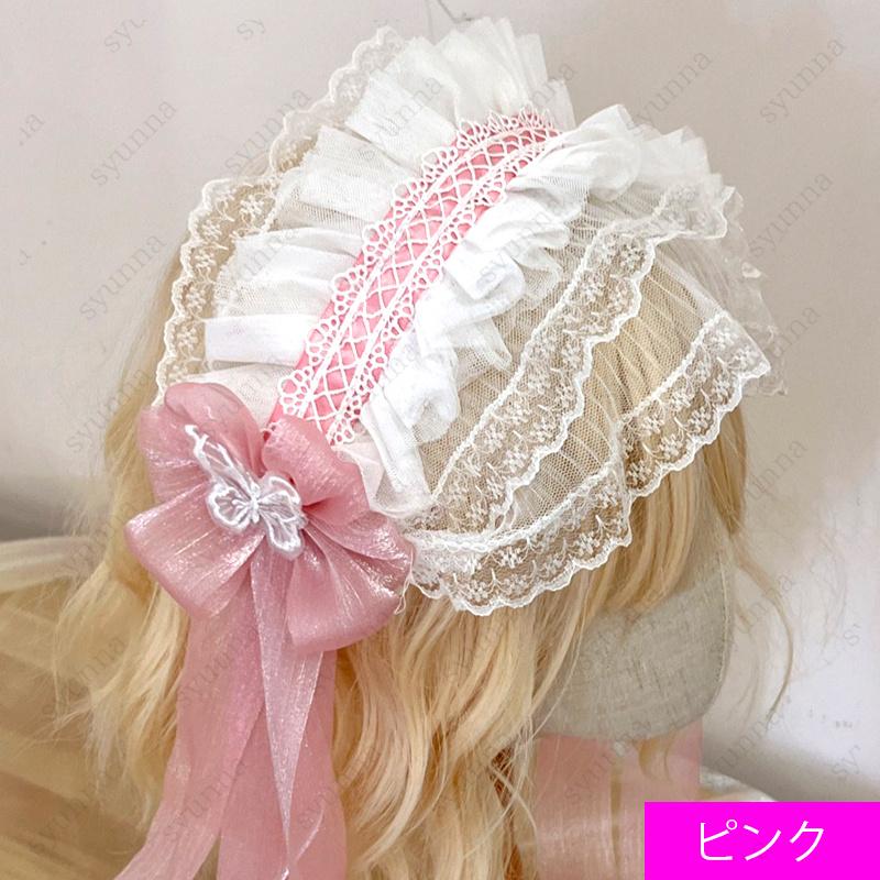 h129# ヘッドドレス 5color ヘアクリップ レディース ロリータ 髪飾り