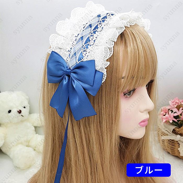 h14#ヘッドドレス ロリータ 日本国内当日発送 13color レース 髪飾り