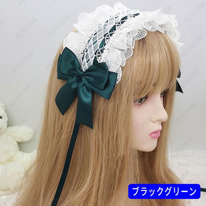 h14#ヘッドドレス ロリータ 日本国内当日発送 13color レース 髪飾り