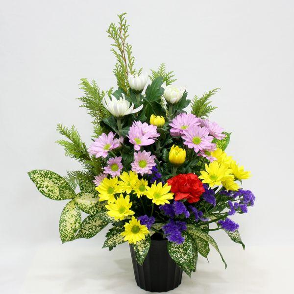 供花 菊とスプレー菊の仏花アレンジメント 向島花栄 Yahoo 店 通販 Yahoo ショッピング