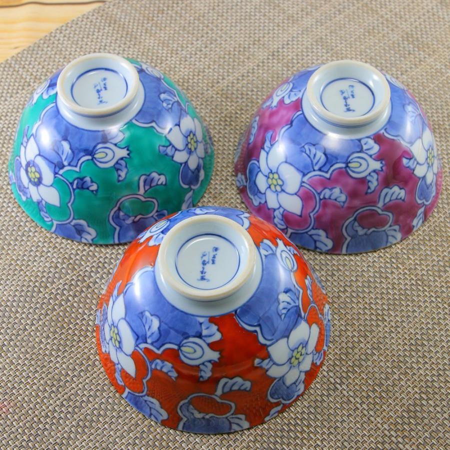 伊万里焼錦手花唐草図りん茶碗4個 [B28403] 伊万里焼錦手花唐草図りん