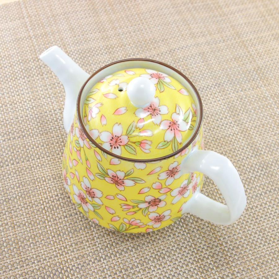 急須 有田焼 波佐見焼 桜ロマン黄ポット 桜 花柄｜和食器 陶器 三階菱