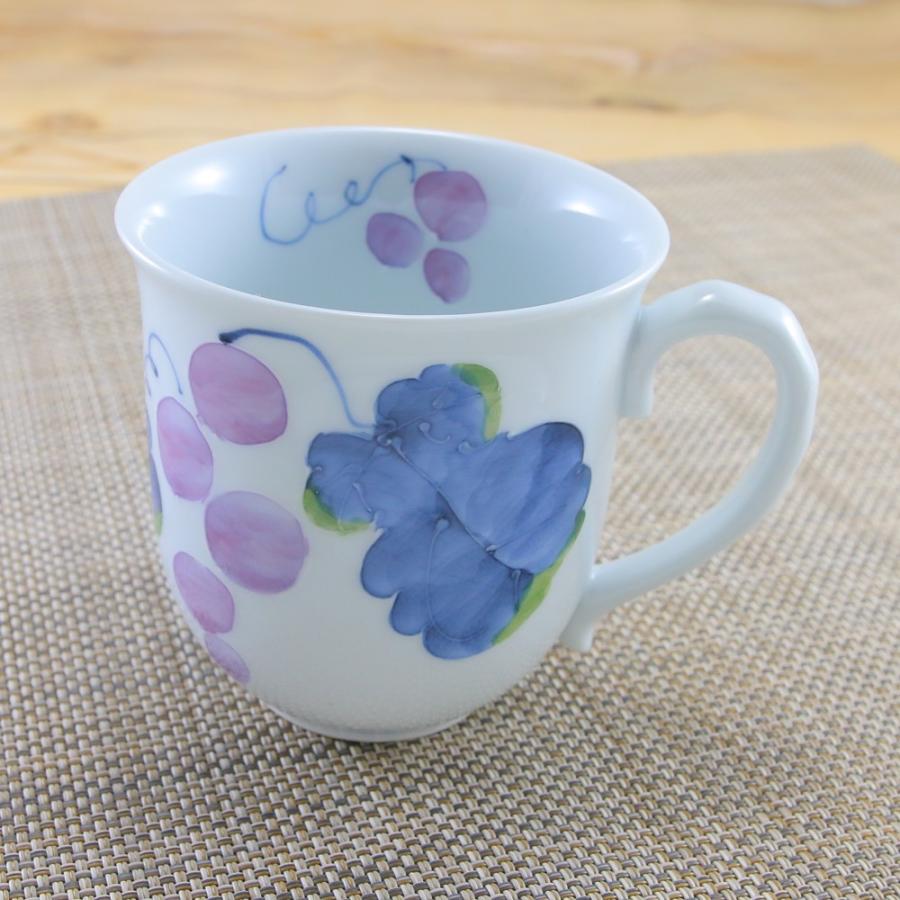 染めぶどう模様コーヒーカップ(紫)