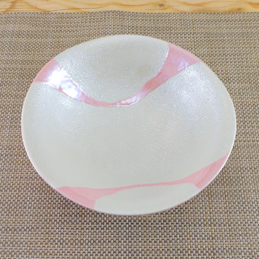 鉢 有田焼 楕円鉢 オリジナル ピンク釉銀彩多用鉢 渕 キラキラ｜和食器