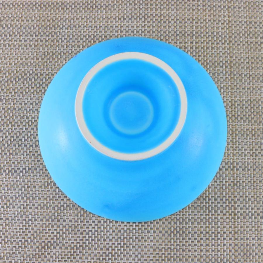 高台皿 美濃焼 オーシャンブルー高台皿 青 海|和食器 陶器 三階 高台皿 美濃焼 オーシャンブルー高台皿 青 海|和食器 陶器 三階