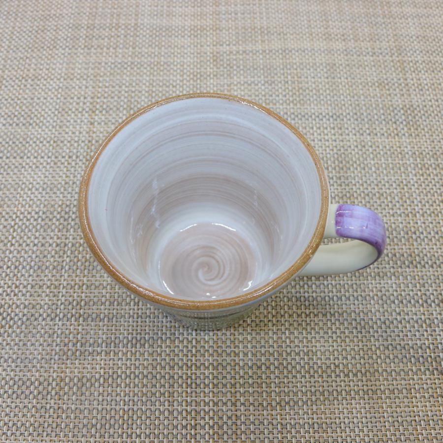 マグカップ 美濃焼 彩り花紋マグ（青） 小さめサイズ 色違いペアあり