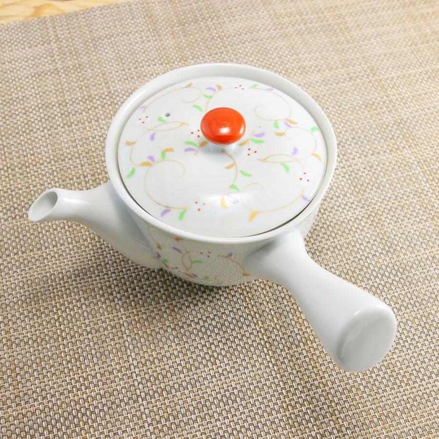 急須 有田焼 錦唐草急須 唐草柄 花柄 シンプル 大きめ ｜和食器 陶器