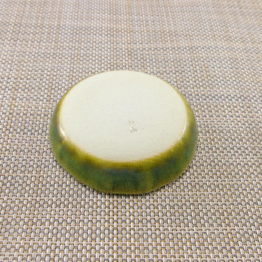 小皿 瀬戸焼 織部椿丸千代口 豆皿 薬味皿 醤油皿 松山窯 織部焼 赤津焼