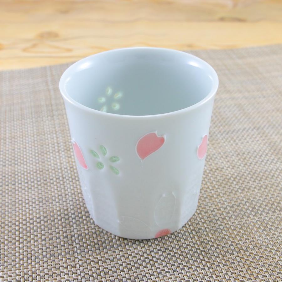 酒器 有田焼 波佐見焼 フリーカップ クリスタル桜ロックカップ（ピンク