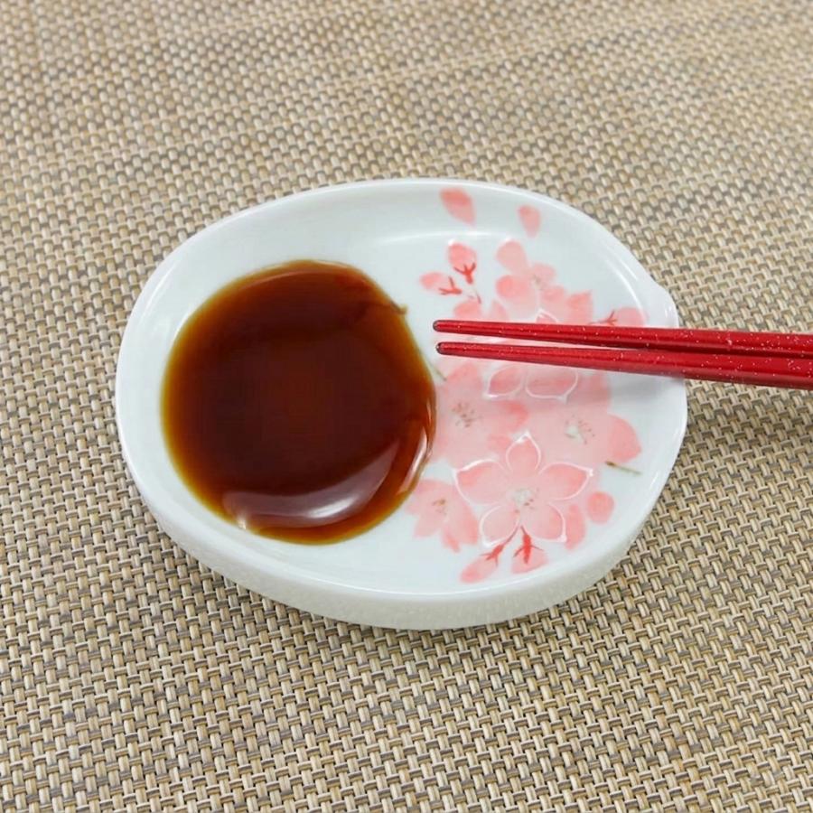 醤油皿 有田焼 波佐見焼 一珍花かんざしエコ皿 箸置き付き たまり