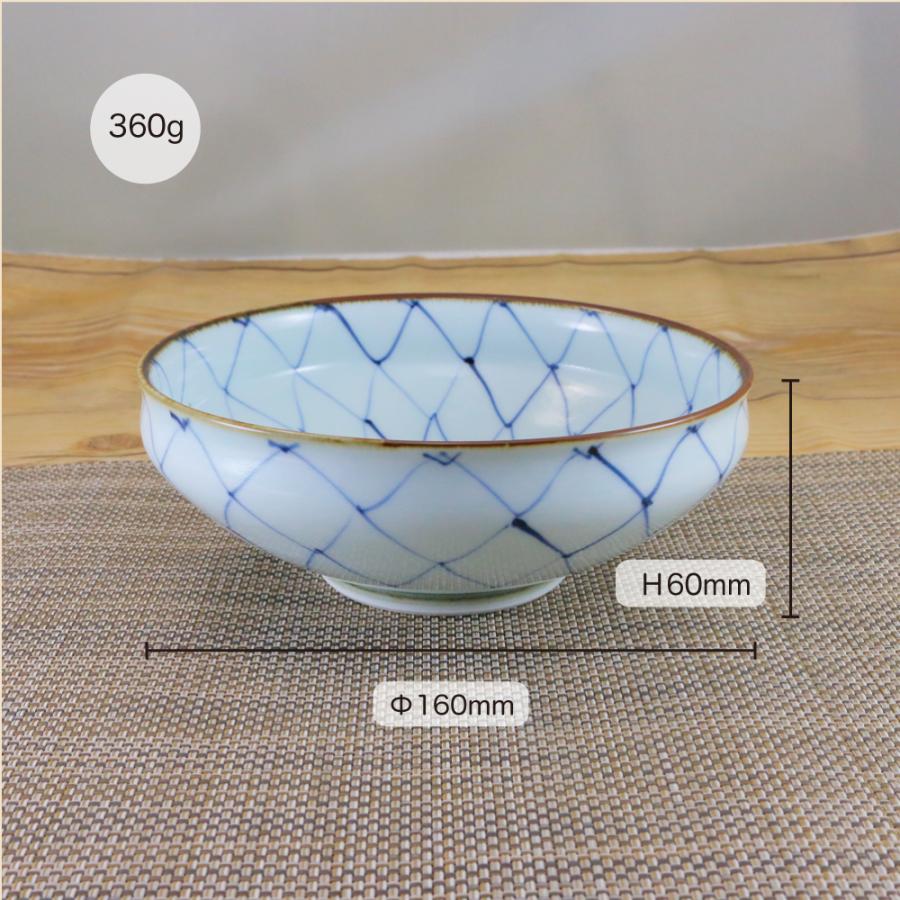 有田焼 五寸深皿 浅鉢 ボウル 15cm 鉢 有田焼 波佐見焼 丸鉢 網絵預け鉢（青） ボウル｜和食器 陶器 三階