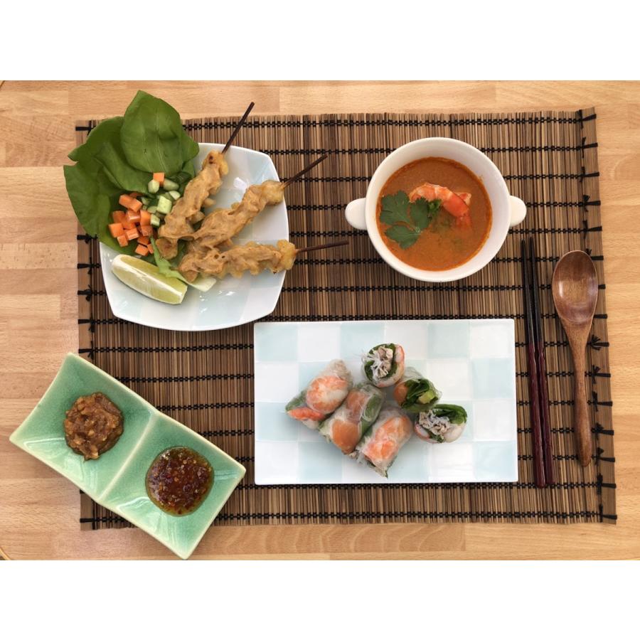 平皿 有田焼 波佐見焼 一珍格子正角皿 正方形｜和食器 陶器 三階菱