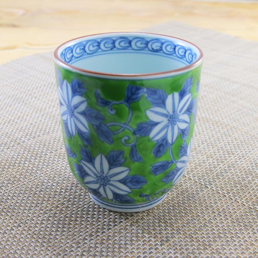 新入荷湯呑(湯飲み茶碗) 有田焼 波佐見焼 花柄 夫婦湯呑 錦鉄仙花(緑・大) 三階菱 インテリア|和食器 陶器 食器、グラス、カトラリー 魅惑のカラフルなバラ、落ちた花びらでライトアップされるギャラクシーローズ、母の日、ホームオフィスの装飾、結婚記念日、誕生日パーティー、バレンタインデー