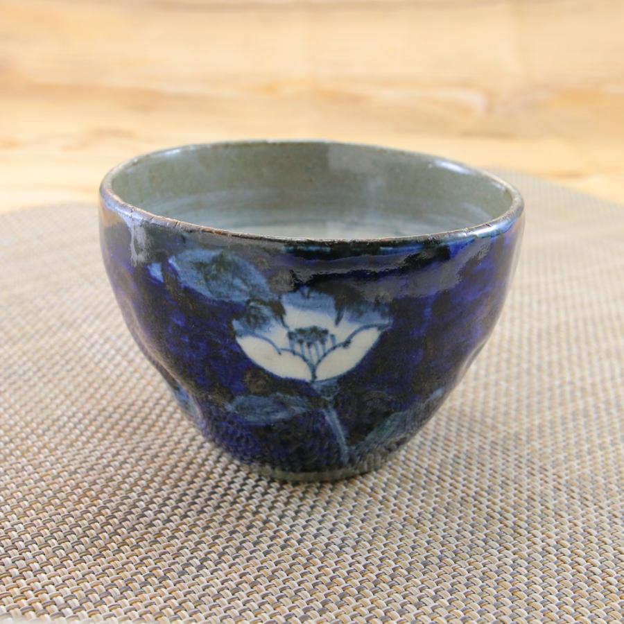 湯呑（湯飲み茶碗） 有田焼 波佐見焼 一服碗 山茶花一服碗（青） 夫婦