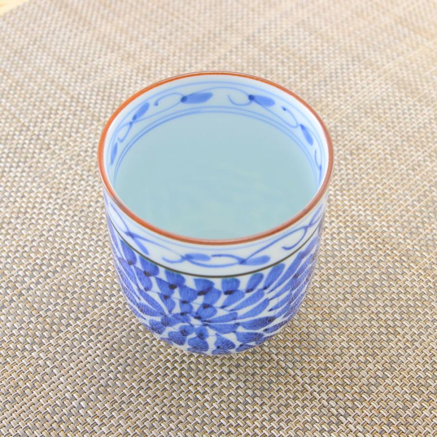 湯呑（湯飲み茶碗） 有田焼 波佐見焼 段唐草湯呑（青・大） 夫婦湯呑