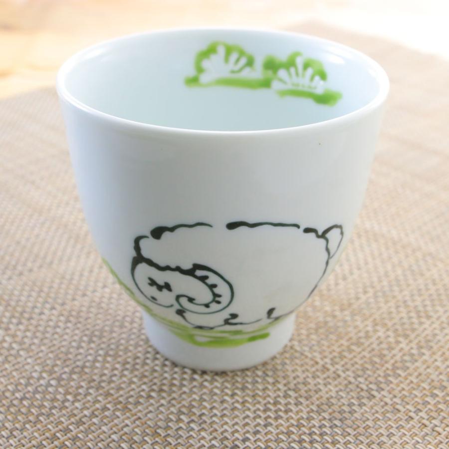 湯呑 湯飲み茶碗 有田焼 波佐見焼 ひつじもてなし 黒 大 夫婦湯呑 一珍 羊 和食器 陶器 三階菱 2 051 有田焼通販の店 花笑み 通販 Yahoo ショッピング