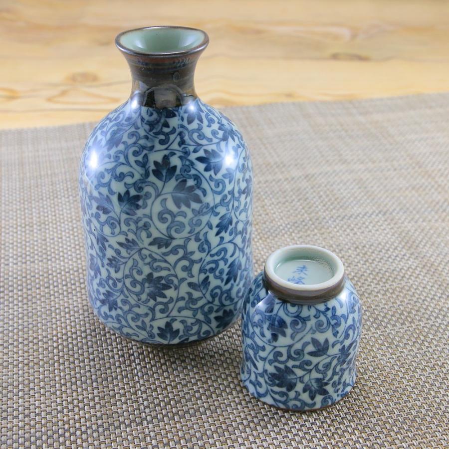 酒器 有田焼 徳利（つる唐草） 色違いあり｜和食器 陶器 三階菱