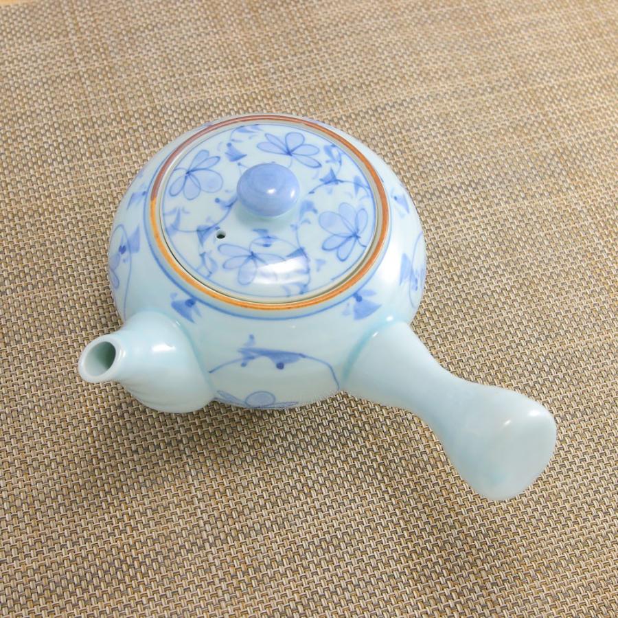 急須 有田焼 波佐見焼 染付ツル唐草中急須 陶器網 染付｜和食器 陶器