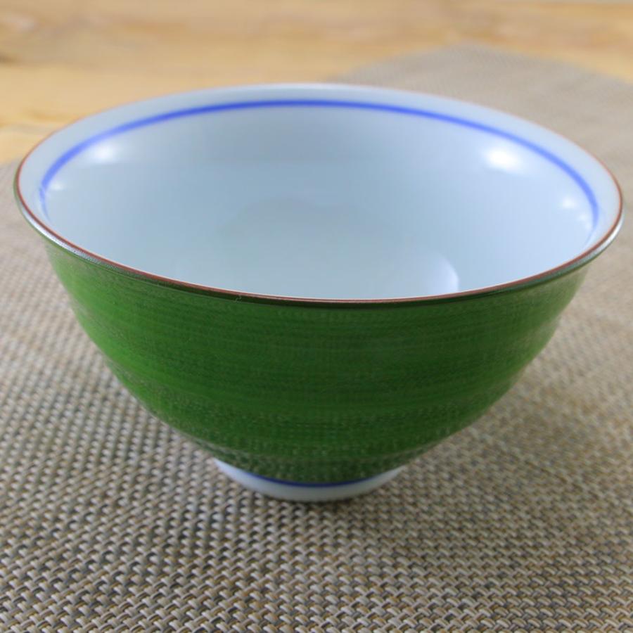 茶碗 有田焼 波佐見焼 月見うさぎ茶碗（大・緑） 兎 大きめ おしゃれ