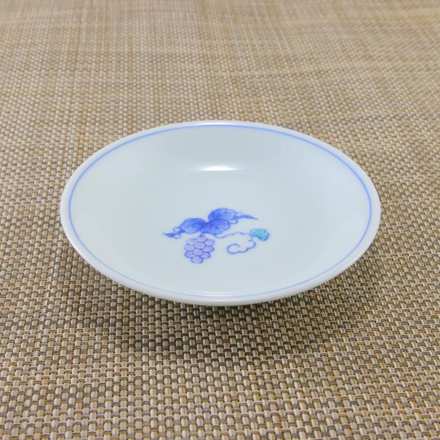 小皿 有田焼 崋山窯 丸皿 ぶどう小皿 醤油皿 取皿 葡萄｜和食器