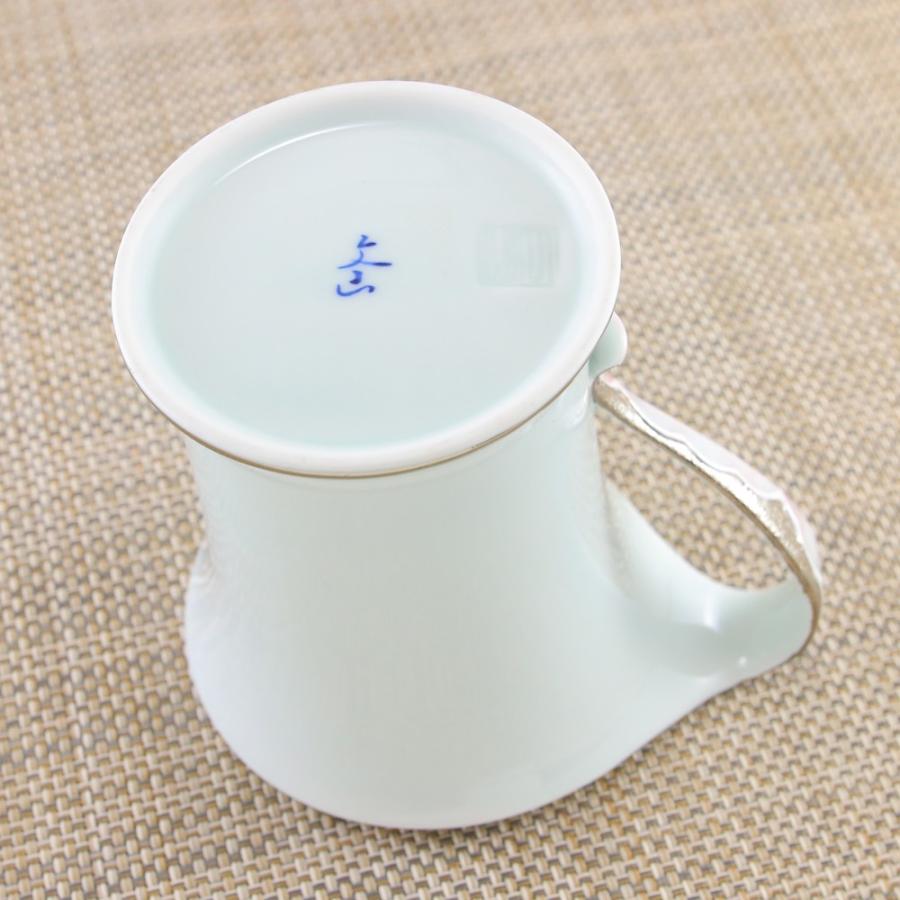 マグカップ 有田焼 プラチナ牡丹マグ（ピンク） 色違いペアあり 牡丹 