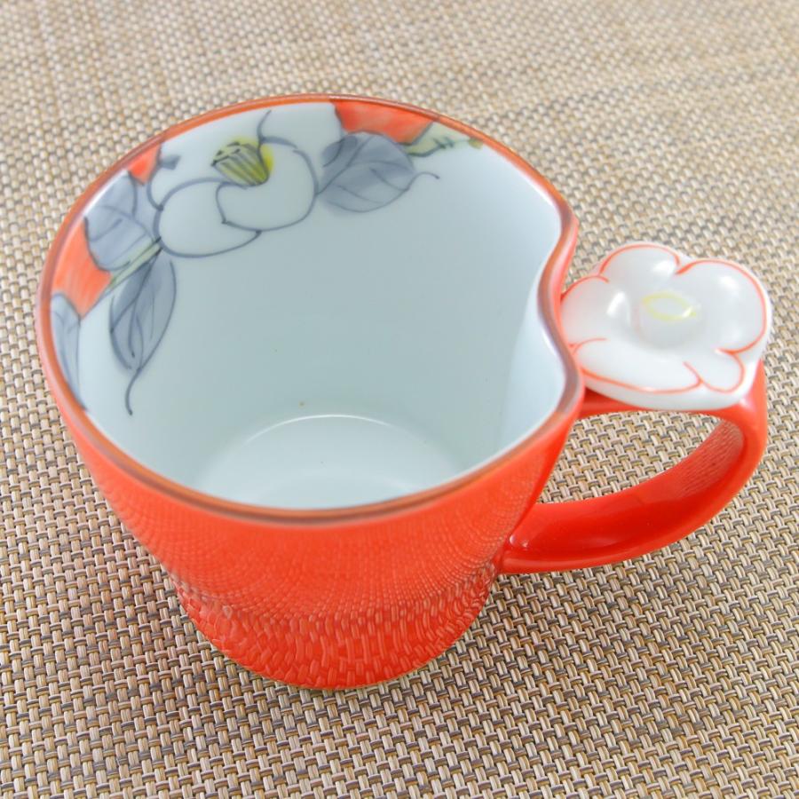 マグカップ 有田焼 波佐見焼 花絵蒔マグ（白） 色違いあり 花柄 椿