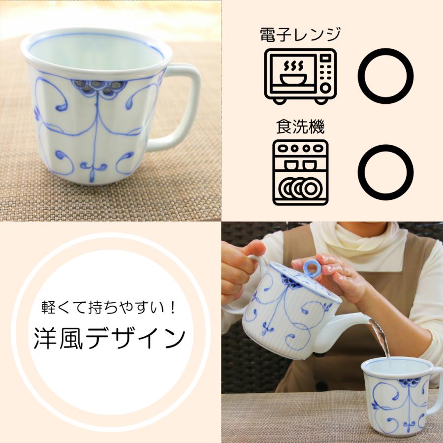 マグカップ 有田焼 波佐見焼 オリジナル ロイヤル唐草面取軽々マグ