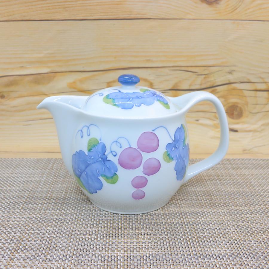 急須 有田焼 波佐見焼 マスカットポット 葡萄 一珍｜和食器 陶器 三階