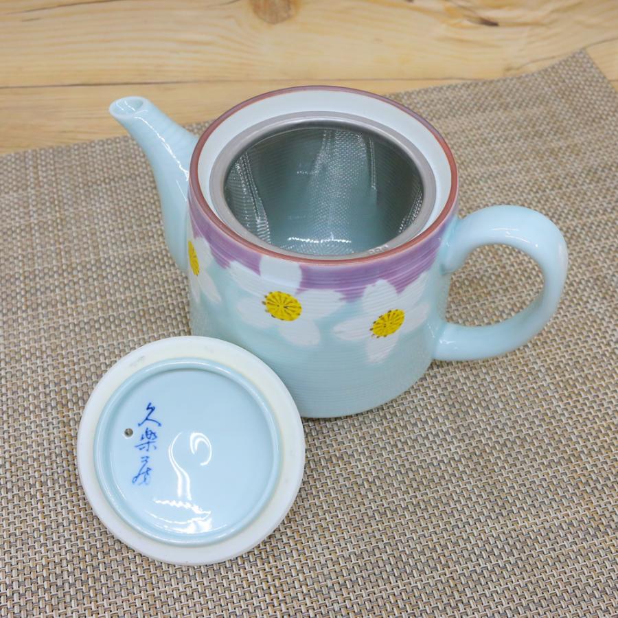 急須 有田焼 波佐見焼 一珍花ポット（紫） 桜 鮮やか｜和食器