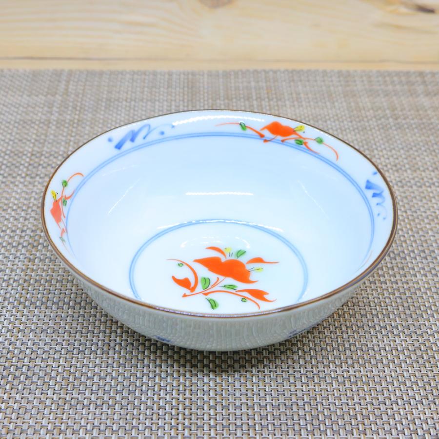 小鉢 美濃焼 染赤絵4寸鉢（3枚セット） 軽い 軽量 取鉢 取皿 ボウル