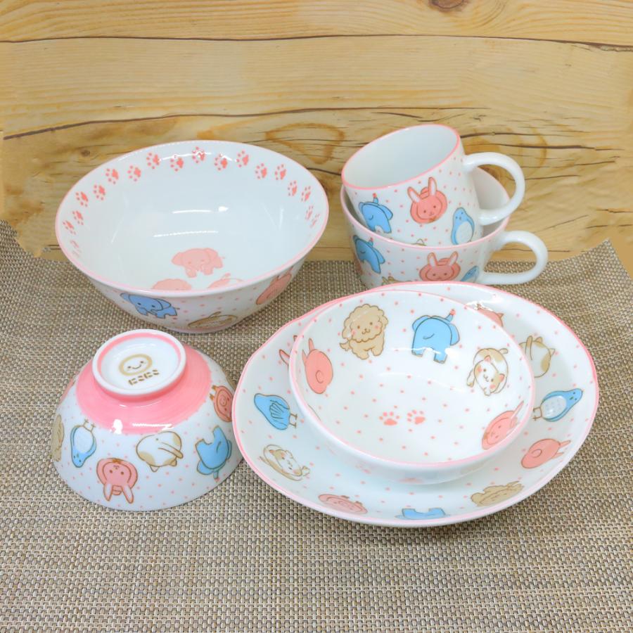 茶碗 マグカップ 美濃焼 子供用食器 アニマルフェイス（茶碗