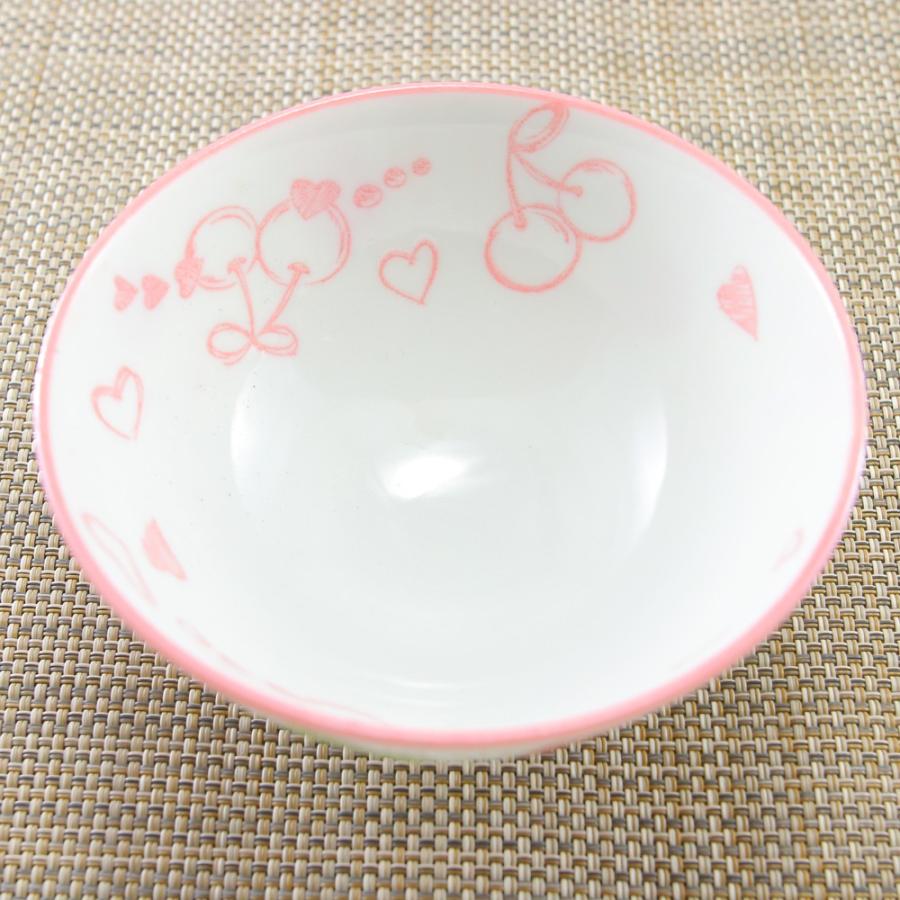 茶碗 美濃焼 子供用 キラキラさくらんぼ茶碗 女の子 かわいい おしゃれ
